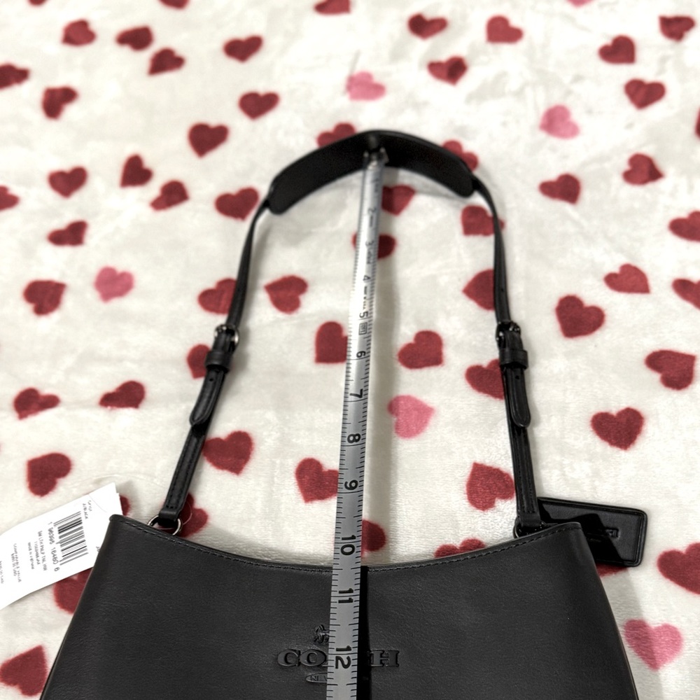 Authentic Coach Black Smooth Leather Penelope shoulder bag, purse, tote! New! - Picture 10 of 10